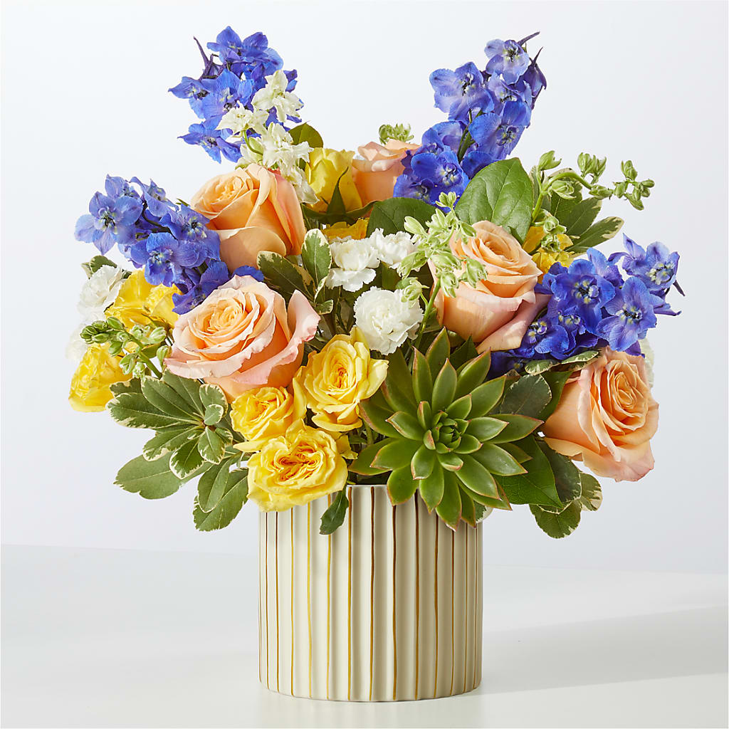 Cobalt Reverie Bouquet – Rose And Silk Florist Llc, Lewisville TX