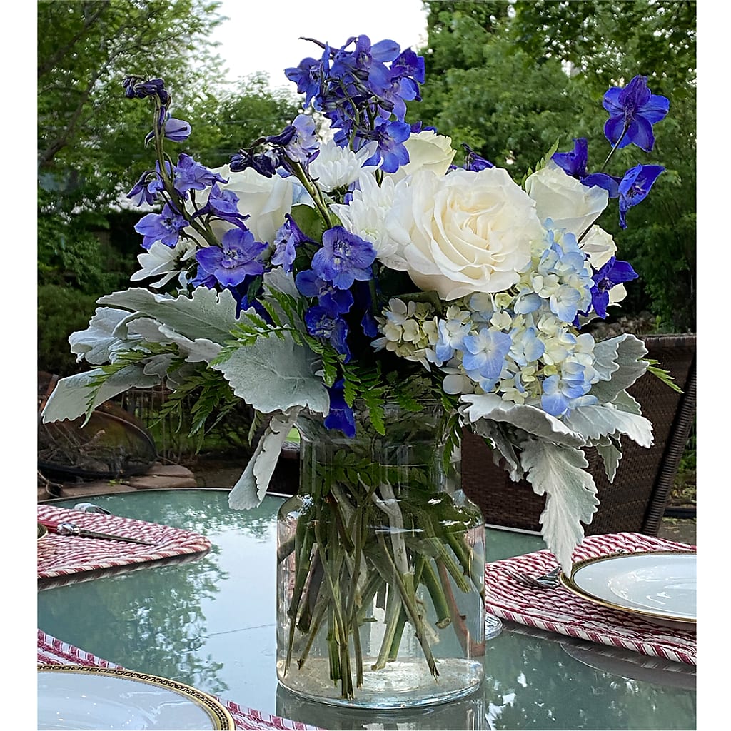 Clear Skies Bouquet – Rose And Silk Florist Llc, Lewisville TX