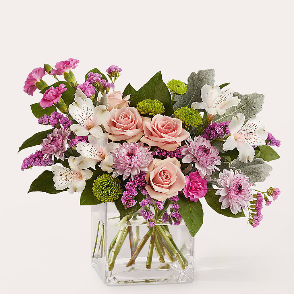 Pink Suede Bouquet – Rose And Silk Florist Llc, Lewisville TX