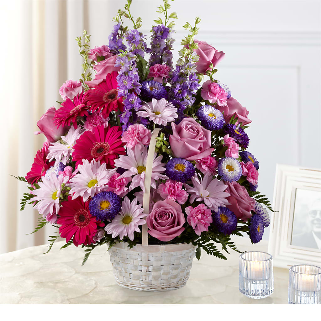 Pastel Peace Basket – Rose And Silk Florist Llc, Lewisville TX