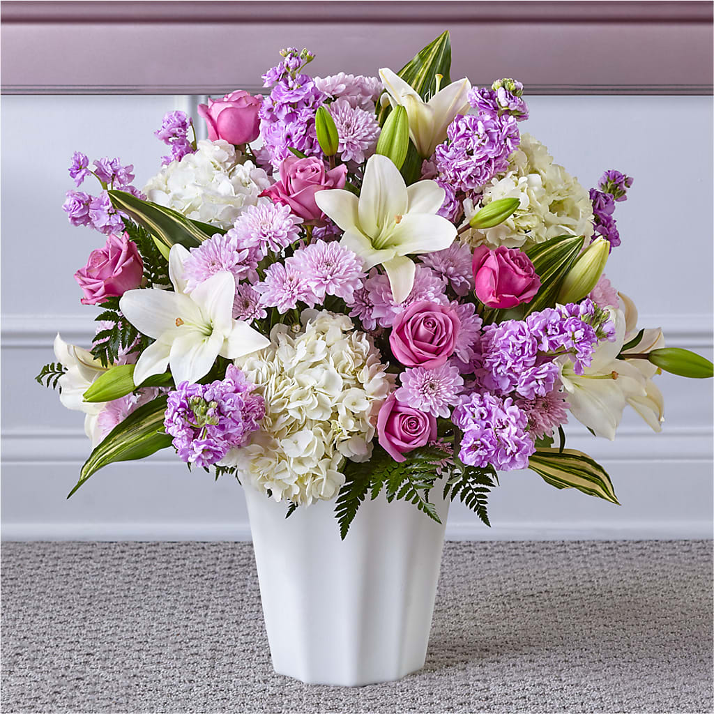 Heaven Sent Floor Basket – Rose And Silk Florist Llc, Lewisville TX