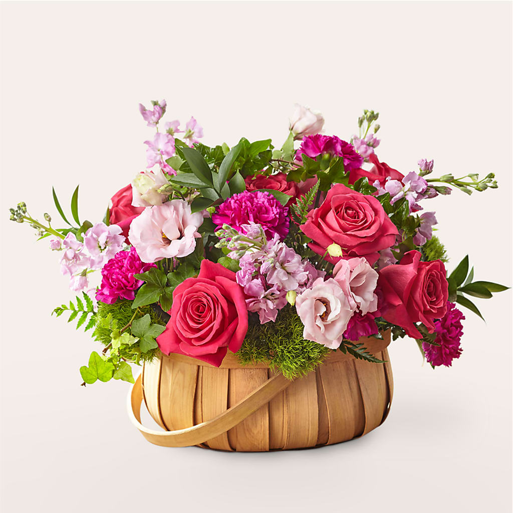 Radiance in Bloom Basket – Rose And Silk Florist Llc, Lewisville TX