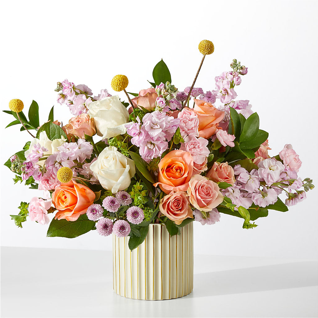 French Market Bouquet with Ivory Vase – Rose And Silk Florist Llc, Lewisville TX