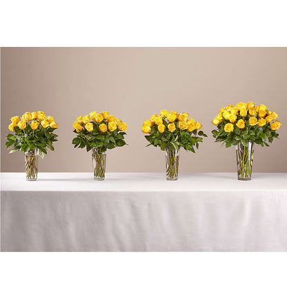 Long Stem Yellow Rose Bouquet –  Rose And Silk Florist Llc, Lewisville TX