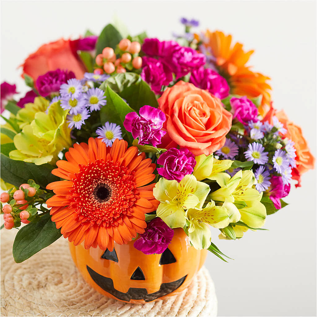 Tricks & Treats Pumpkin –  Rose And Silk Florist Llc, Lewisville TX