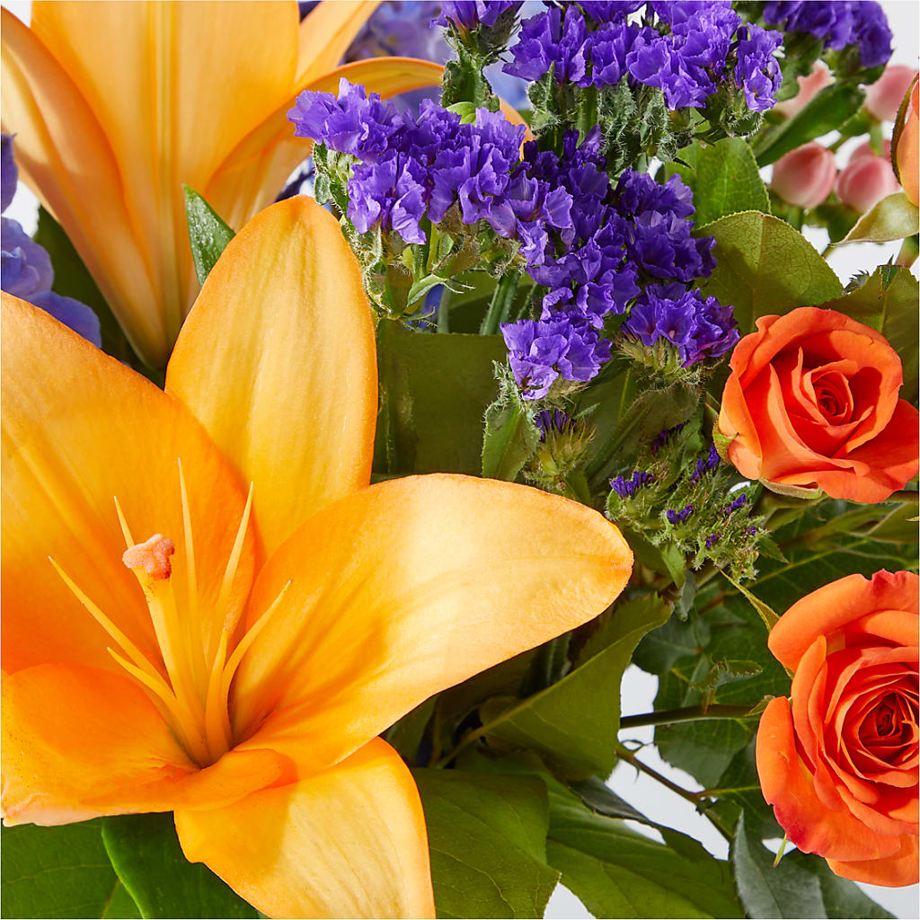 Radiant Citrus Bouquet –  Rose And Silk Florist Llc, Lewisville TX