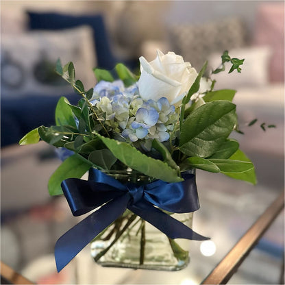 Sky Blue Delight Bouquet –  Rose And Silk Florist Llc, Lewisville TX