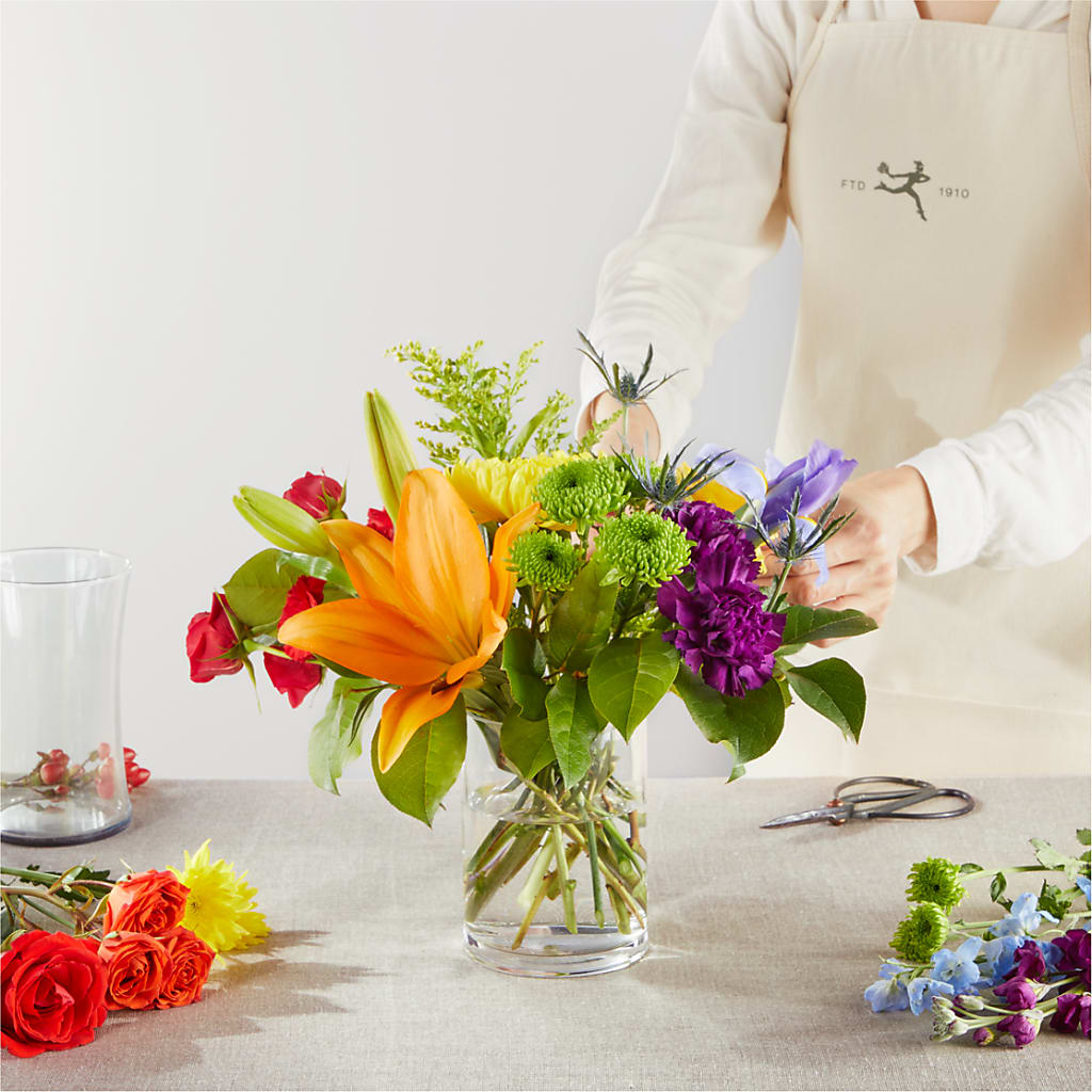 Summer Spectra - A Florist Original –  Rose And Silk Florist Llc, Lewisville TX