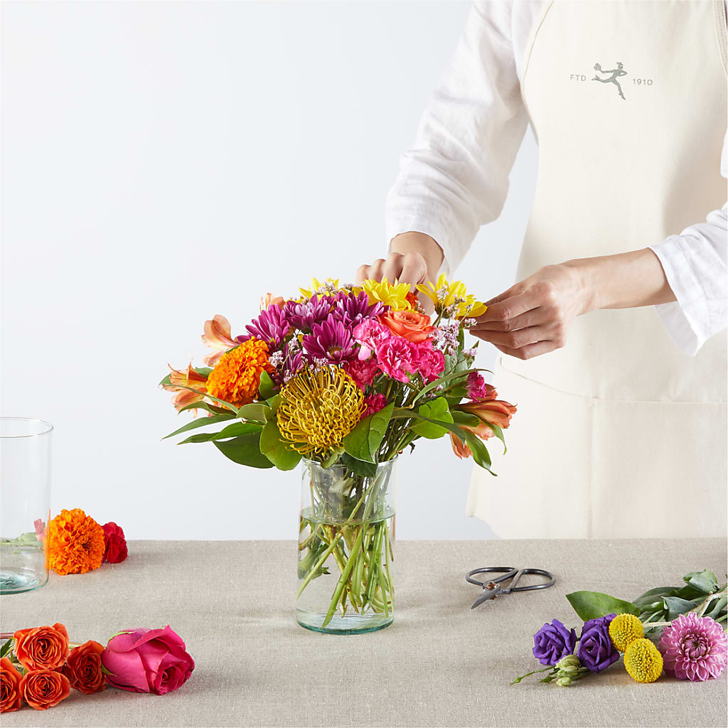 Feast of Color – A Florist Original –  Rose And Silk Florist Llc, Lewisville TX