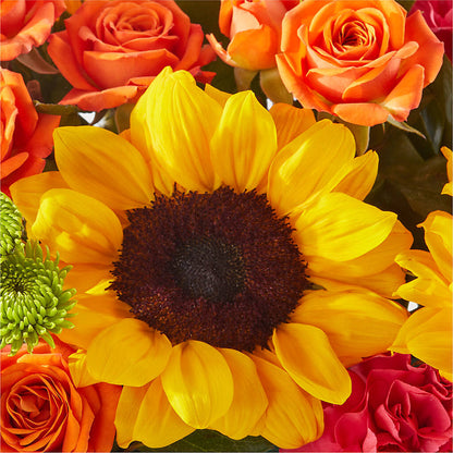 Sun-drenched Blooms Box Bouquet –  Rose And Silk Florist Llc, Lewisville TX