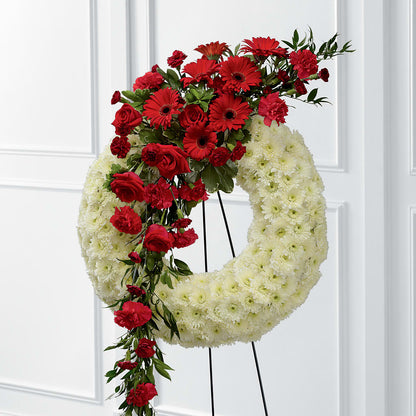 Graceful Tribute Wreath –  Rose And Silk Florist Llc, Lewisville TX