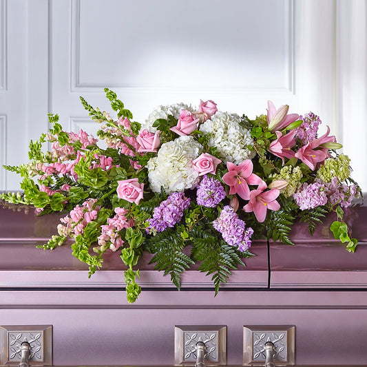 Life's Gratitude Casket Spray –  Rose And Silk Florist Llc, Lewisville TX