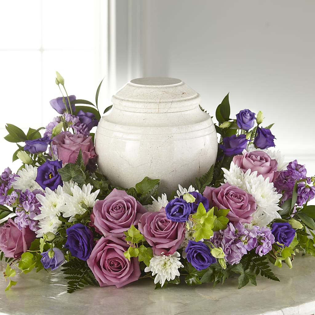 Blooming Sympathy Cremation Adornment –  Rose And Silk Florist Llc, Lewisville TX