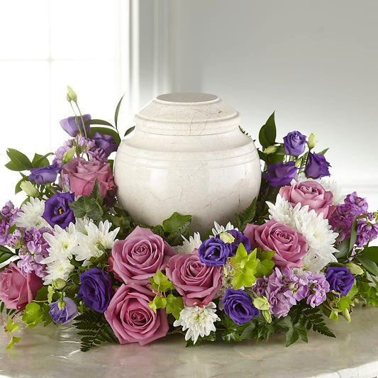 Blooming Sympathy Cremation Adornment –  Rose And Silk Florist Llc, Lewisville TX