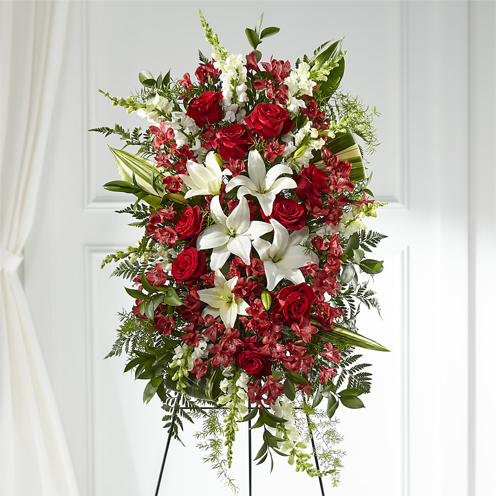 Everlasting Memory Standing Spray –  Rose And Silk Florist Llc, Lewisville TX