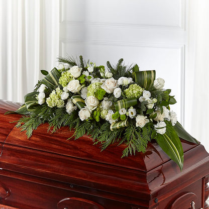 Hopeful Gesture Casket Spray –  Rose And Silk Florist Llc, Lewisville TX