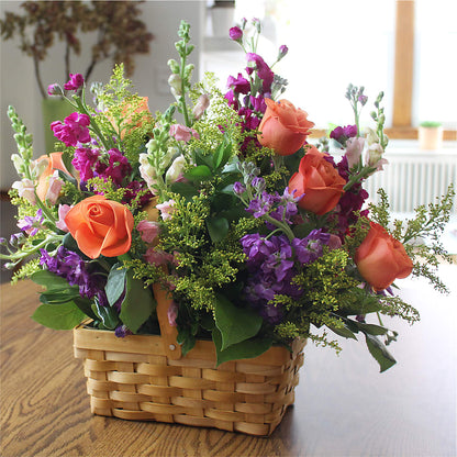 Garden of Life Basket –  Rose And Silk Florist Llc, Lewisville TX