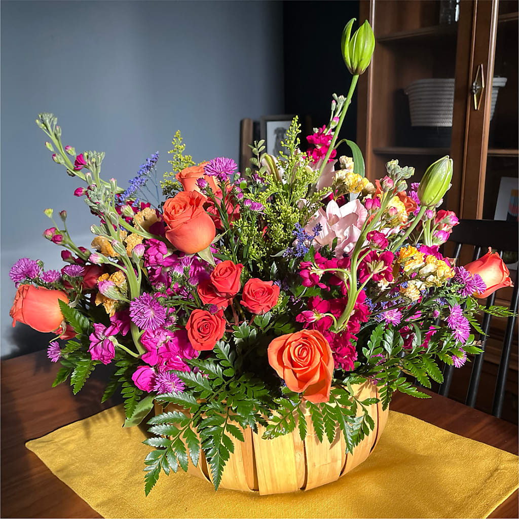 Garden of Life Basket –  Rose And Silk Florist Llc, Lewisville TX