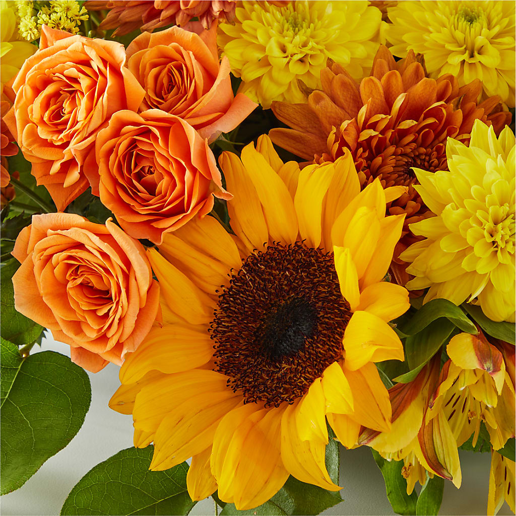 Autumn Harmony Centerpiece –  Rose And Silk Florist Llc, Lewisville TX