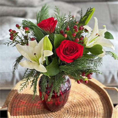 Evergreen Delight Bouquet –  Rose And Silk Florist Llc, Lewisville TX
