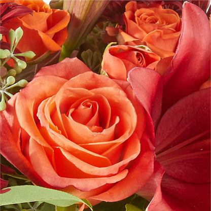Crimson Leaves Bouquet –  Rose And Silk Florist Llc, Lewisville TX