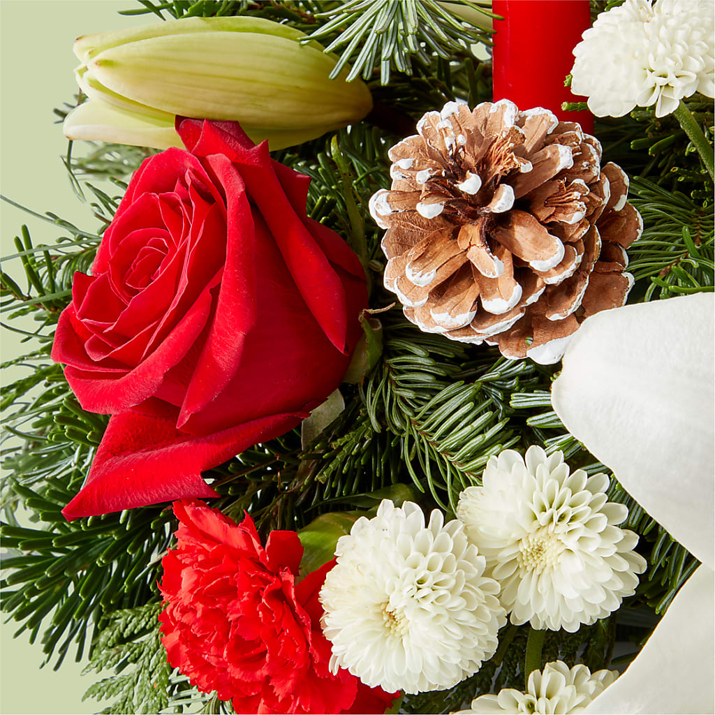 Seasonal Festivities Centerpiece –  Rose And Silk Florist Llc, Lewisville TX