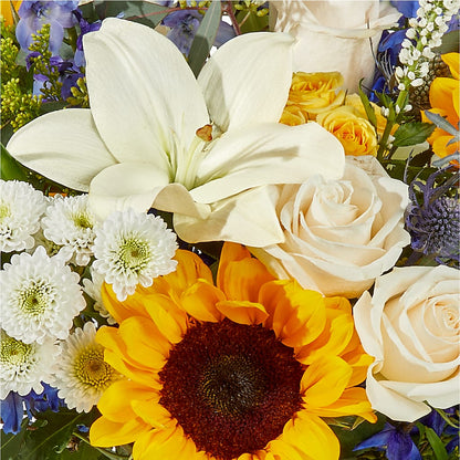 Wonderfully Sunny Bouquet –  Rose And Silk Florist Llc, Lewisville TX