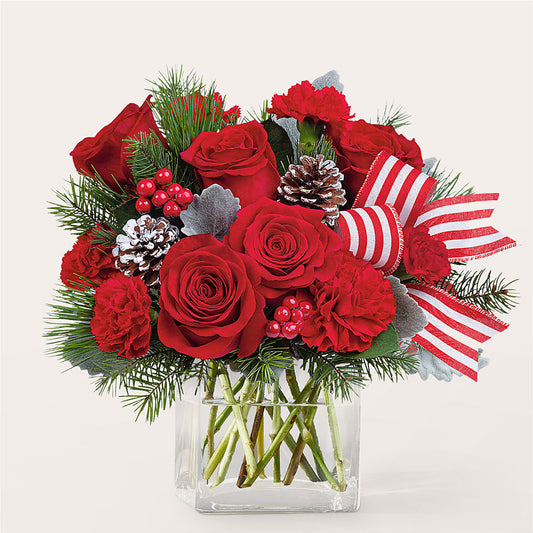 Baking Spirits Bright Bouquet –  Rose And Silk Florist Llc, Lewisville TX