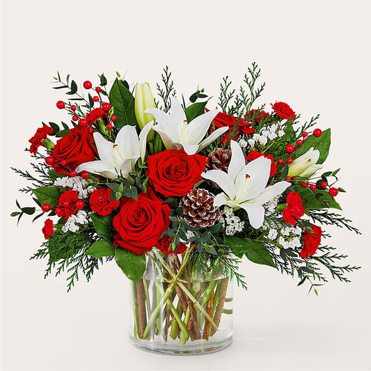 Best in Snow Bouquet –  Rose And Silk Florist Llc, Lewisville TX